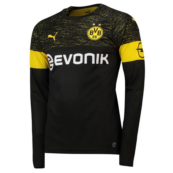 Thailande Maillot Football Dortmund Exterieur ML 2018-19 Noir